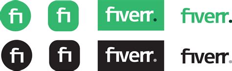 Fiverr New 2020 Logo. Arts And Design vector logo Isolated on white ...
