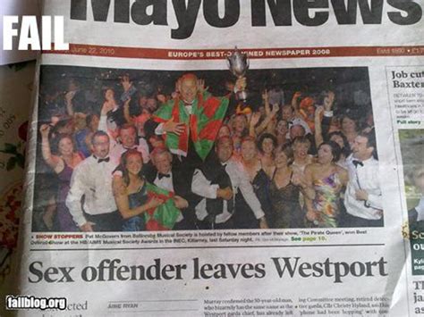 Newspaper Fail Sex Offender Given Grand Send Off Photo Huffpost