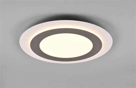 Plafoniera Rotonda Morgan Nichel Led Dimmer Diverse Funzioni Con