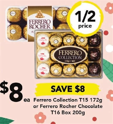 Ferrero Collection T15 172g Or Ferrero Rocher Chocolate T16 Box 200g