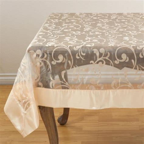 Saro 6021ch80s 80 In Greek Key Square Flocked Design Satin Border