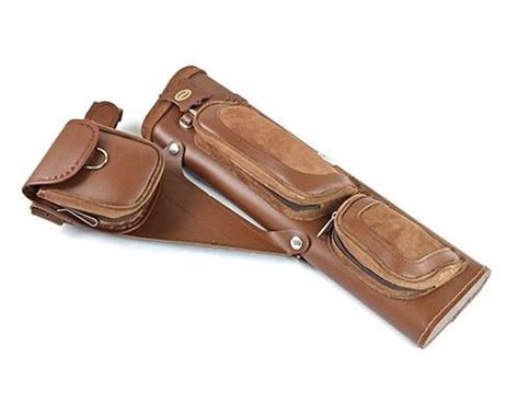 Gompy Elite Leather Side Quiver Brown The Longbow Shop