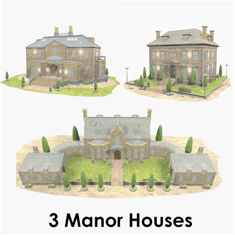 - Manor Houses 3D Model - TurboSquid 1699958