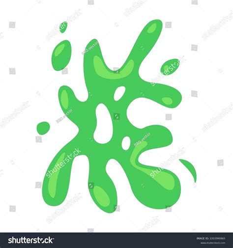 Toxic Green Slime Flat Web Design Stock Vector (Royalty Free ...