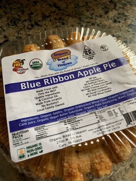 Organic Bread Of Heaven Blue Ribbon Apple Pie Reviews Abillion