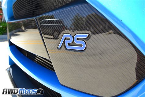 Ford Focus Rs Peel Stick Carbon Fiber Front Bumper Garnish Kit By