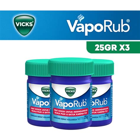 Vicks Vaporub 25 Paket Isi 3 Lazada Indonesia