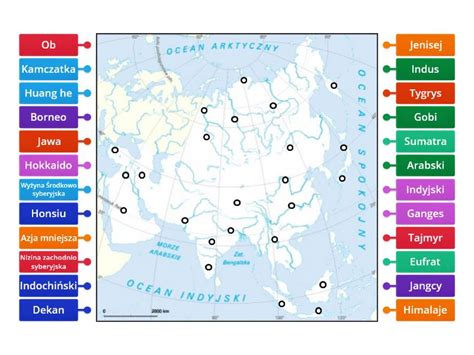 Mapa Azji Klasa 8 Rysunek Z Opisami