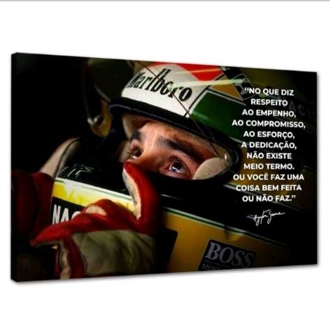 Quadro Decorativo Ayrton Senna Frases X Shopee Brasil