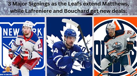 Major Extension Update Matthews Signs Years With Toronto While