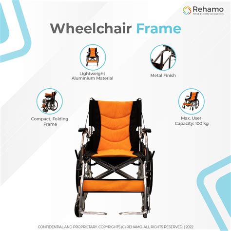 Rehamo Allite Economical Lightweight Aluminium Wheelchair With 1 Year