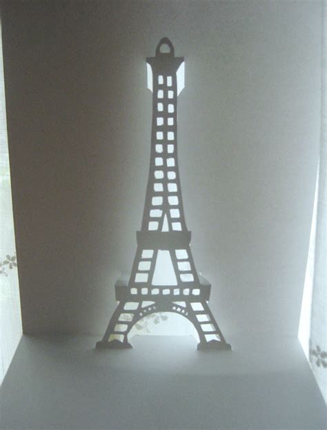 What The Ladies Want Tutorial Biglietto Kirigami Tour Eiffel Tour Eiffel Kirigami Card