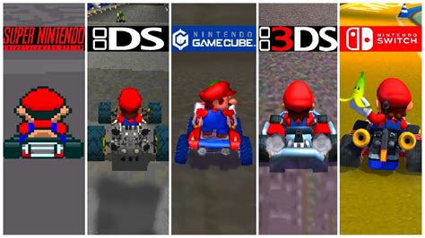 Mario Kart Snes Vs Gba Vs Nds Vs N64 Vs Gamecube Vs N3ds Vs Switch Graphics Comparison 60fps