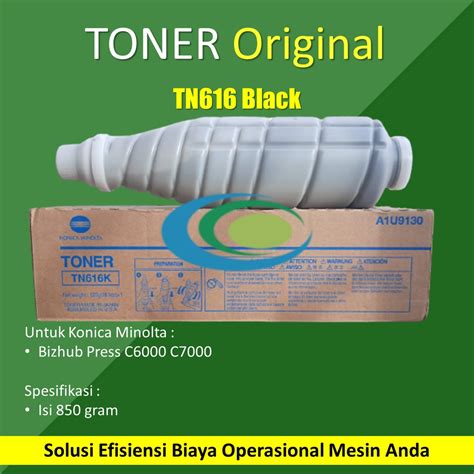 Jual Toner TN616 Black Konica Minolta Bizhub Press C6000 C7000 Shopee