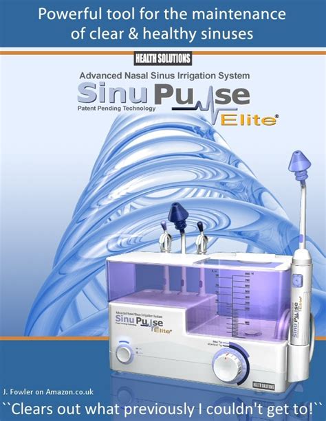 Sinupulse Elite Advanced Nasal Irrigation System Pulsating Nasal