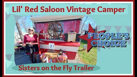 Lil Red Saloon ~ 1960 Field And Stream Vintage Camper ~ Sisters On The Fly ~ People S Choice