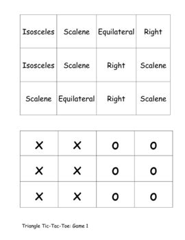 Triangle Tic Tac Toe Fun Geometry Game By Miss Andria Tpt