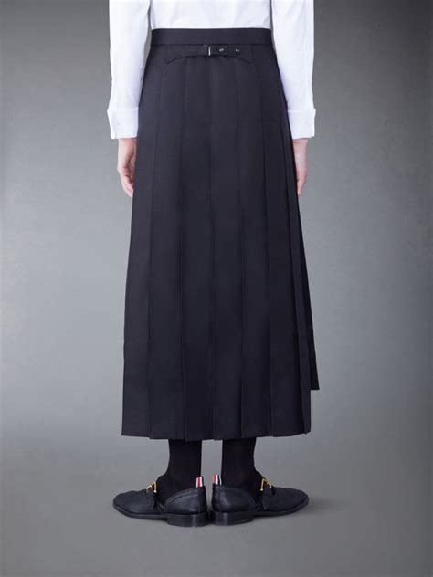 Wool Classic Pleated Skirt Thom Browne