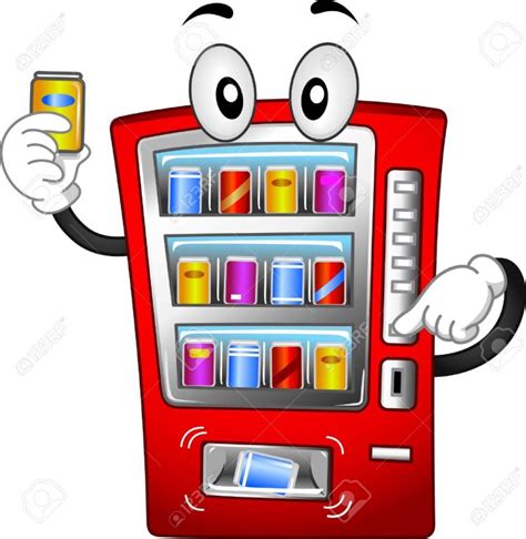 14231828 Mascot Illustration Featuring A Vending Machine Stock Illustration cartoon - Member ...