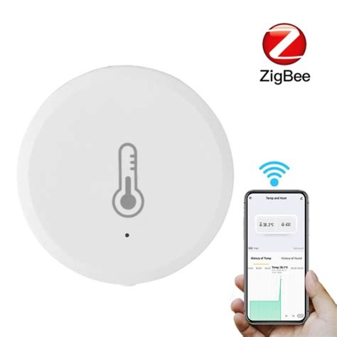 Zigbee Temperatur Fugtighedssensor Med Alarmfunktion App Kontrol