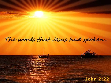 John 2 22 The Words That Jesus Powerpoint Church Sermon Powerpoint