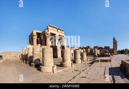 Egitto Kom Ombo Templi Faraonici Nell Alto Egitto Dal Periodo