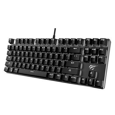 Teclado Mec Nico Gamer Havit Led Branco Switch Outemu Brown Abnt