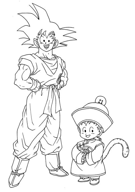 Coloriage Dragon Ball Z Les beaux dessins de Dessin Animé à imprimer