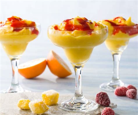 Sorbete de mango con coulís de frambuesa Cookidoo la plataforma de