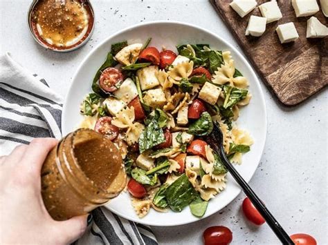 Tomato Mozzarella Pasta Salad With Balsamic Vinaigrette Budget Bytes