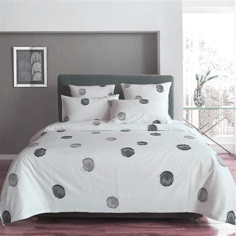 Duvet Covers Design Republique Tinley Dot Jacquard Cotton Duvet