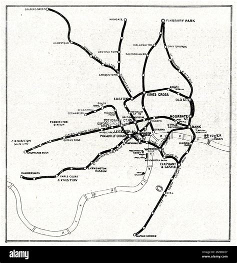 London Underground Map Tube Railways Immagini E Fotografie Stock Ad