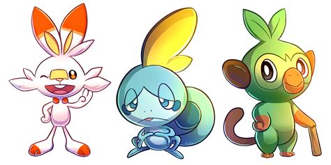 Galar Starters By Mudsaw On Deviantart