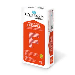 PEGAMENTO SUPER BLANCO FLEXIBLE X 25 KGS CELIMA