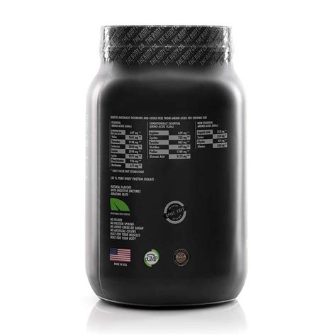 Proteína en Polvo Sabor Chocolate The Body Co Whey Isolate 1035 g