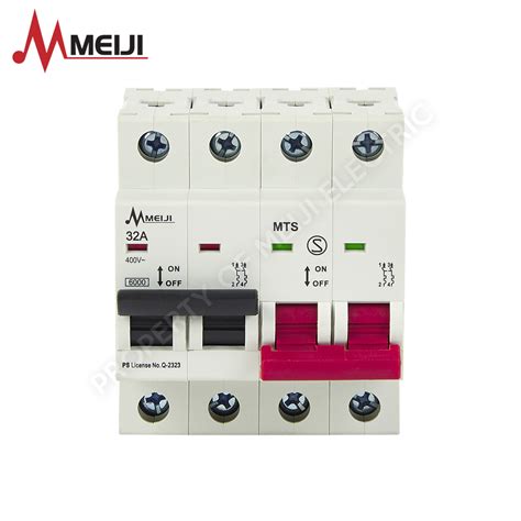 Manual Transfer Switch Color Coded 2 Pole Meiji MTS Electrical Line