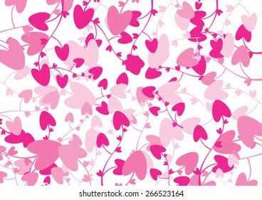 Background Beautiful Pink Hearts Stock Vector Royalty Free 266523164