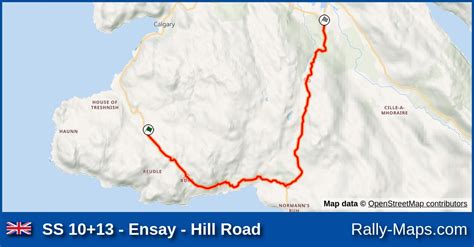 SS 10 13 Ensay Hill Road Stage Map Mull Rally 2021 BRC