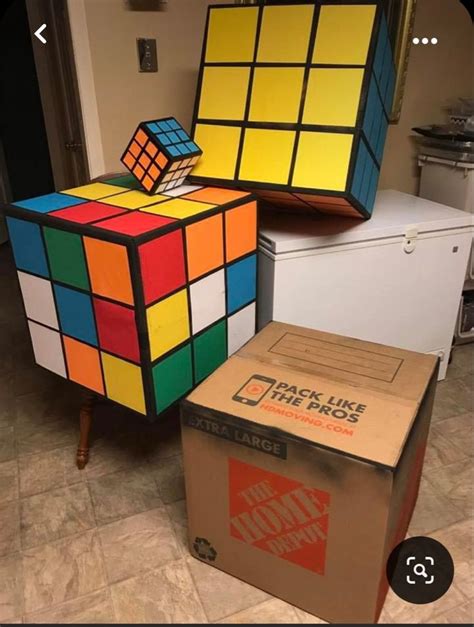 80s Party Decor Rubiks Cube Centerpieces