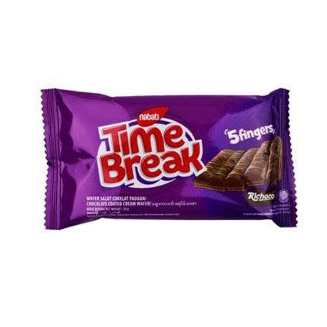 Jual Nabati Wafer TIME BREAK 5fingers 10pcs X 17gr RENCENG Shopee