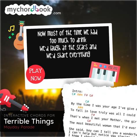 Mayday Parade - Terrible Things Chords