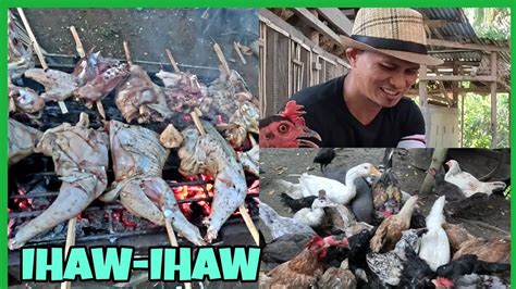 INIHAW NA NATIVE CHICKEN SA BUKID NAPAKASARAP SUMAMA NAMAN ANG MGA