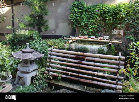 Chozu Ya Water Ablution Pavilion In Rokkaku Do Temple Kyoto Japan