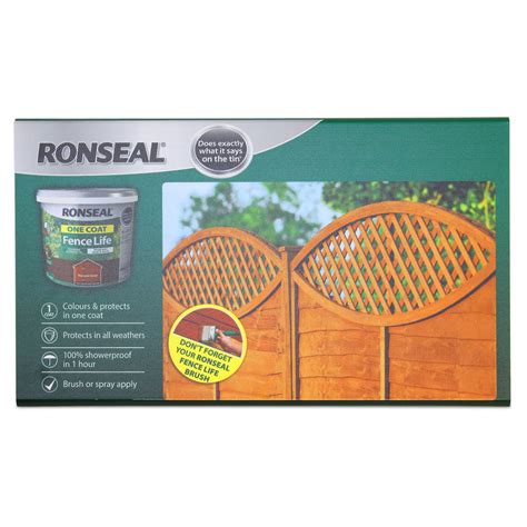 Ronseal One Coat Fence Life Paint 5l Harvest Gold