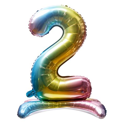 Buy Stand Up Rainbow Number Balloons For Only Usd By Airise