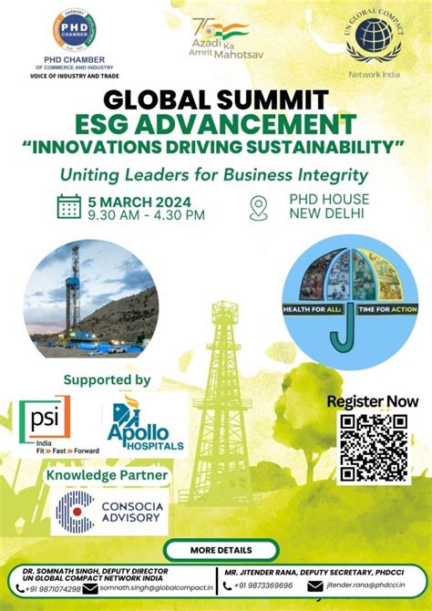 Global Summit On ESG Advancement UN GCNI