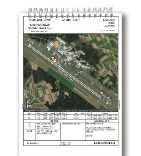 Slovenia VFR Trip Kit 200k - Approach and Aerodrome Charts