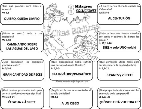 Educar con Jesús Juego de Citas Bíblicas 3 Conociendo mejor los