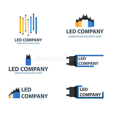 Led Bulb Logo Led Company Logo Led Illumination Corporate Logo