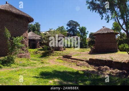 Africa Ethiopia Lalibela Mud Hut Stock Photo Alamy